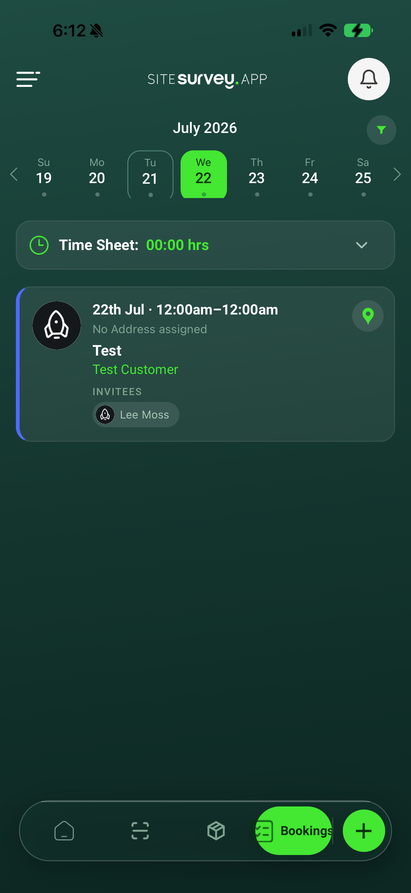SiteSurvey mobile view